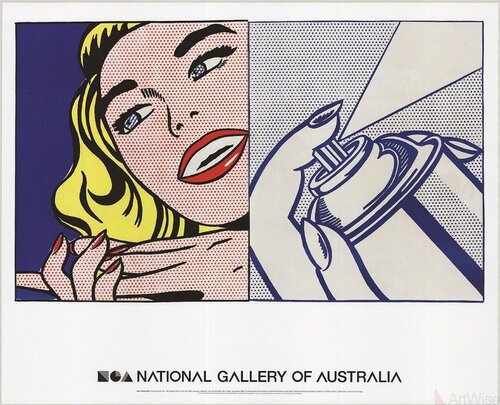 Girl and Spray Can di Roy Lichtenstein, Stampa in vendita su Singulart