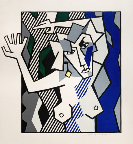 Nude in the Woods, from Expressionist Woodcut Series van Roy Lichtenstein, Afdruk te koop op Singulart