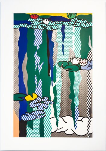 Water Lilies with Cloud van Roy Lichtenstein, Afdruk te koop op Singulart