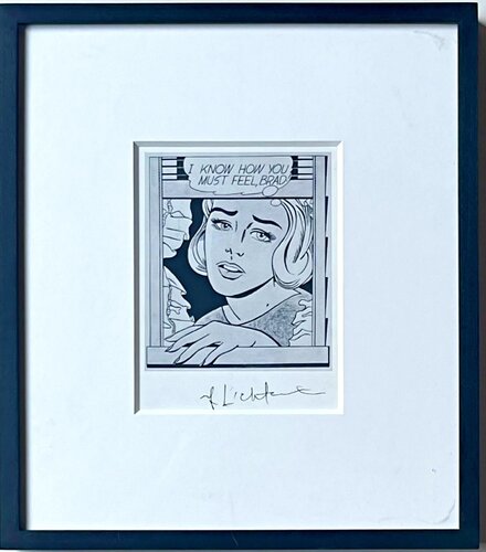 "I Know How You Made Me Feel, Brad!", VIP invitation to MoMA exhibition (Hand Signed by Roy Lichtenstein at the event) von Roy Lichtenstein, Druck kaufen auf Singulart