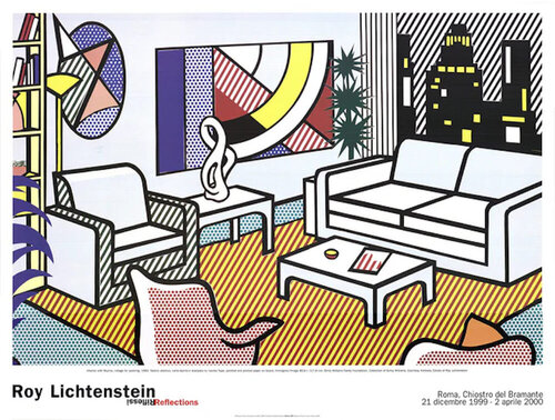 Interior with Skyline, Collage for Painting von Roy Lichtenstein, Druck kaufen auf Singulart