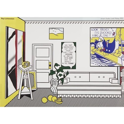 Artist's Studio, Look Mickey van Roy Lichtenstein, Afdruk te koop op Singulart