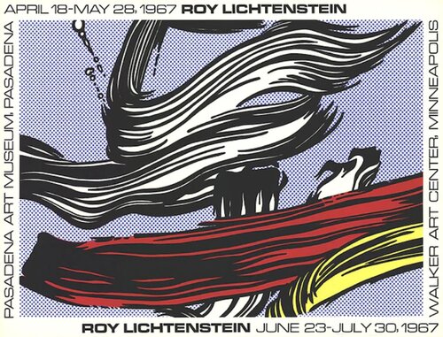 Brushstrokes at Pasadena Art Museum par Roy Lichtenstein, Édition en vente sur Singulart