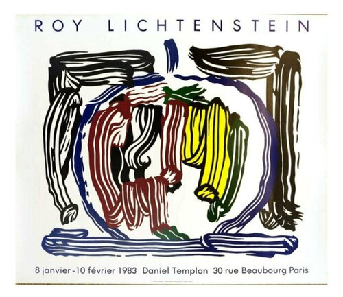 Roy Lichtenstein at Daniel Templon Galerie 1983 Beaubourg Paris di Roy Lichtenstein, Stampa in vendita su Singulart
