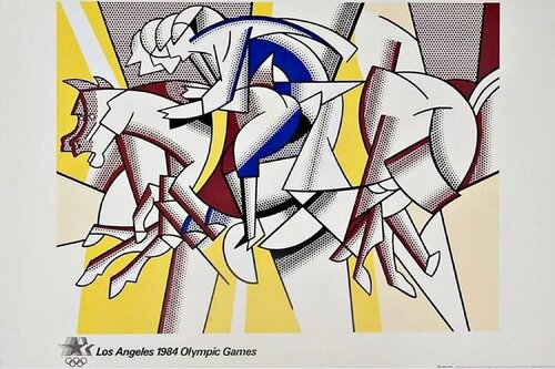 Roy Lichtenstein Hand-Signed 1984 Los Angeles Olympic Games Poster di Roy Lichtenstein, Stampa in vendita su Singulart