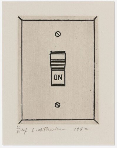 On (from the International Anthology of Contemporary Engraving: The International Avant-Garde: America Discovered, Volume 5) by Roy Lichtenstein, Print for Sale on Singulart