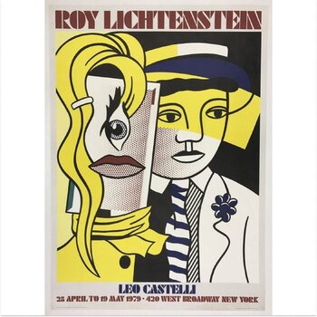 リキテンスタインシルクスクリーンイベントポスター Roy Lichtenstein