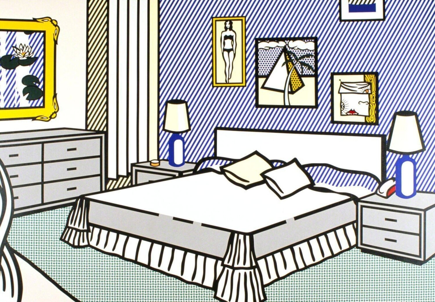INTERIOR WITH WATERLILIES Roy Lichtenstein