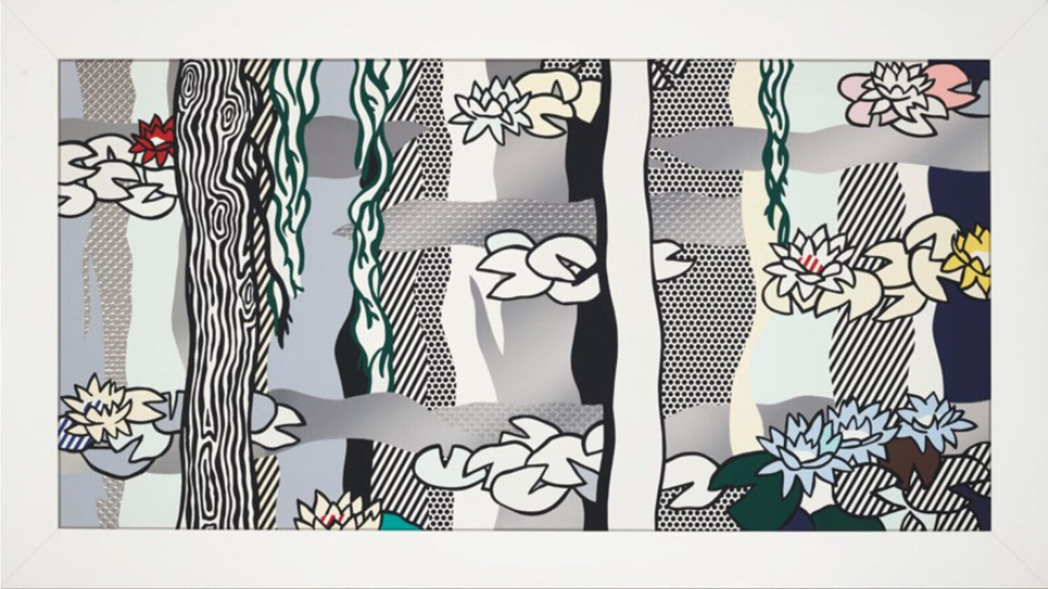 Water Lilies with Willows Roy Lichtenstein