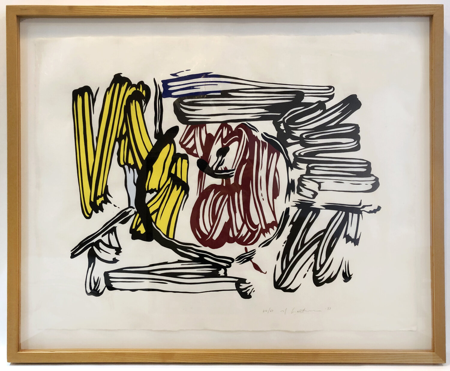 Red and Yellow Apple Roy Lichtenstein