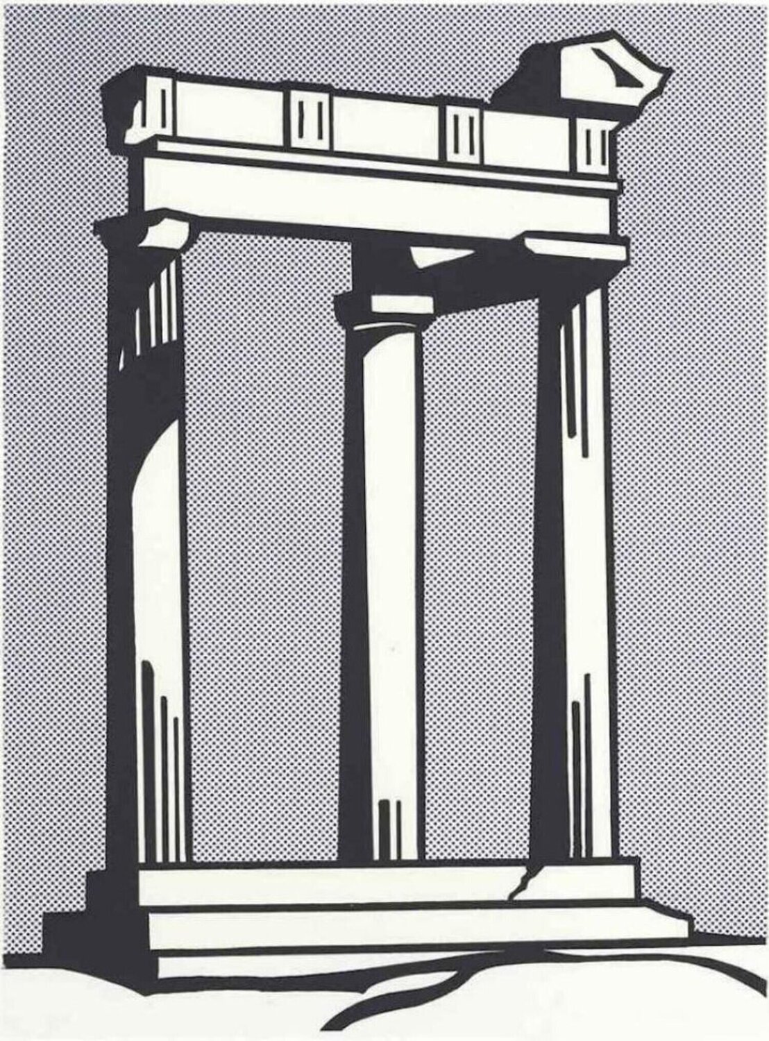 Temple (Exhibition Poster) Roy Lichtenstein