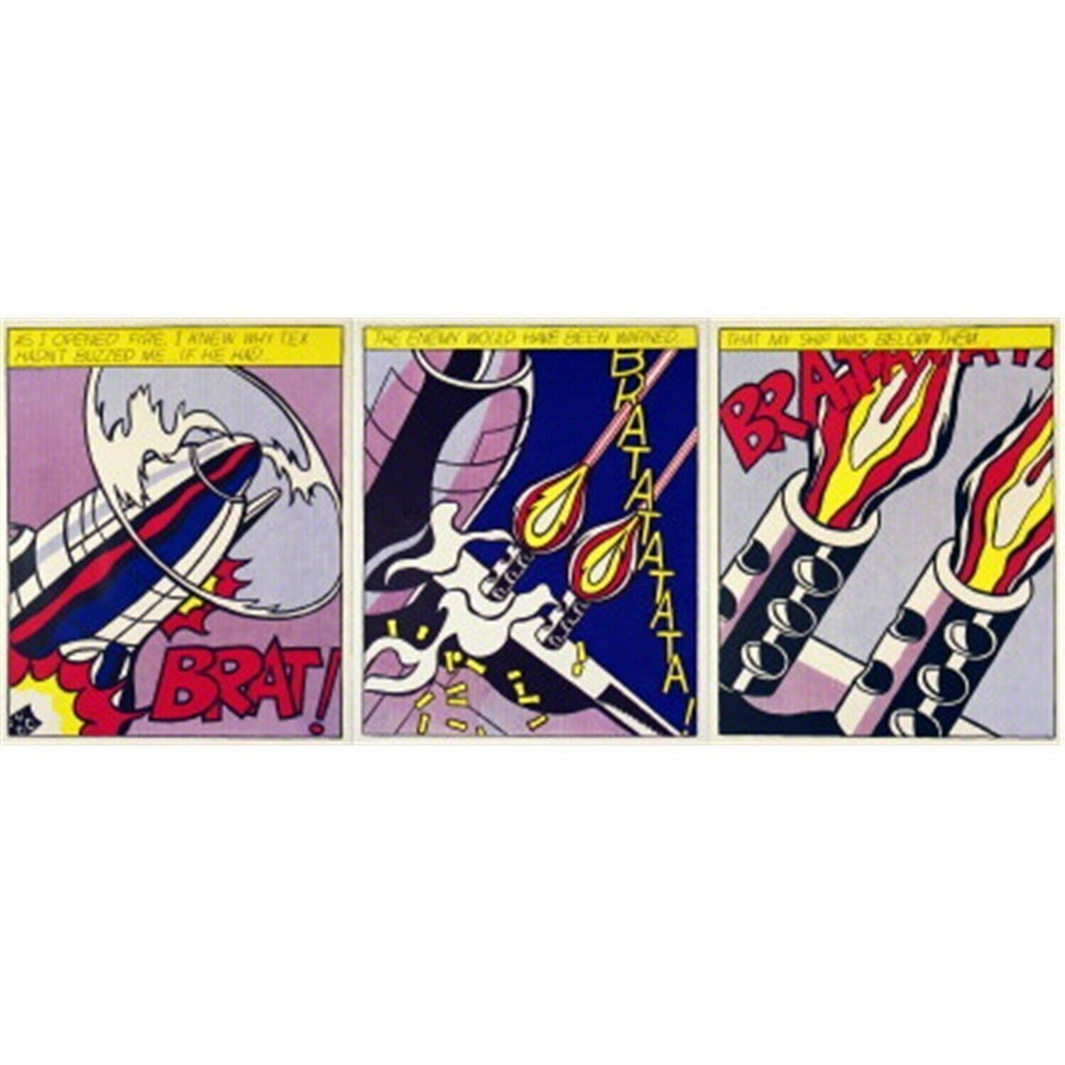 As I Opened Fire Roy Lichtenstein