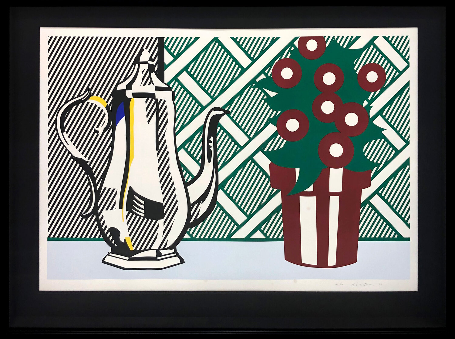 STILL LIFE WITH PITCHER AND FLOWERS Roy Lichtenstein