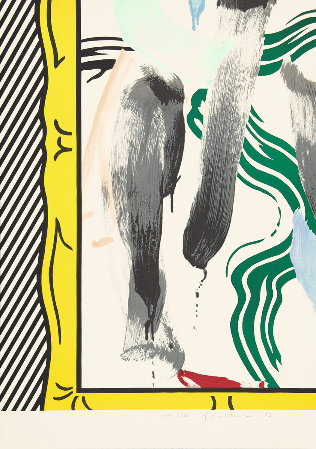 Against Apartheid Roy Lichtenstein