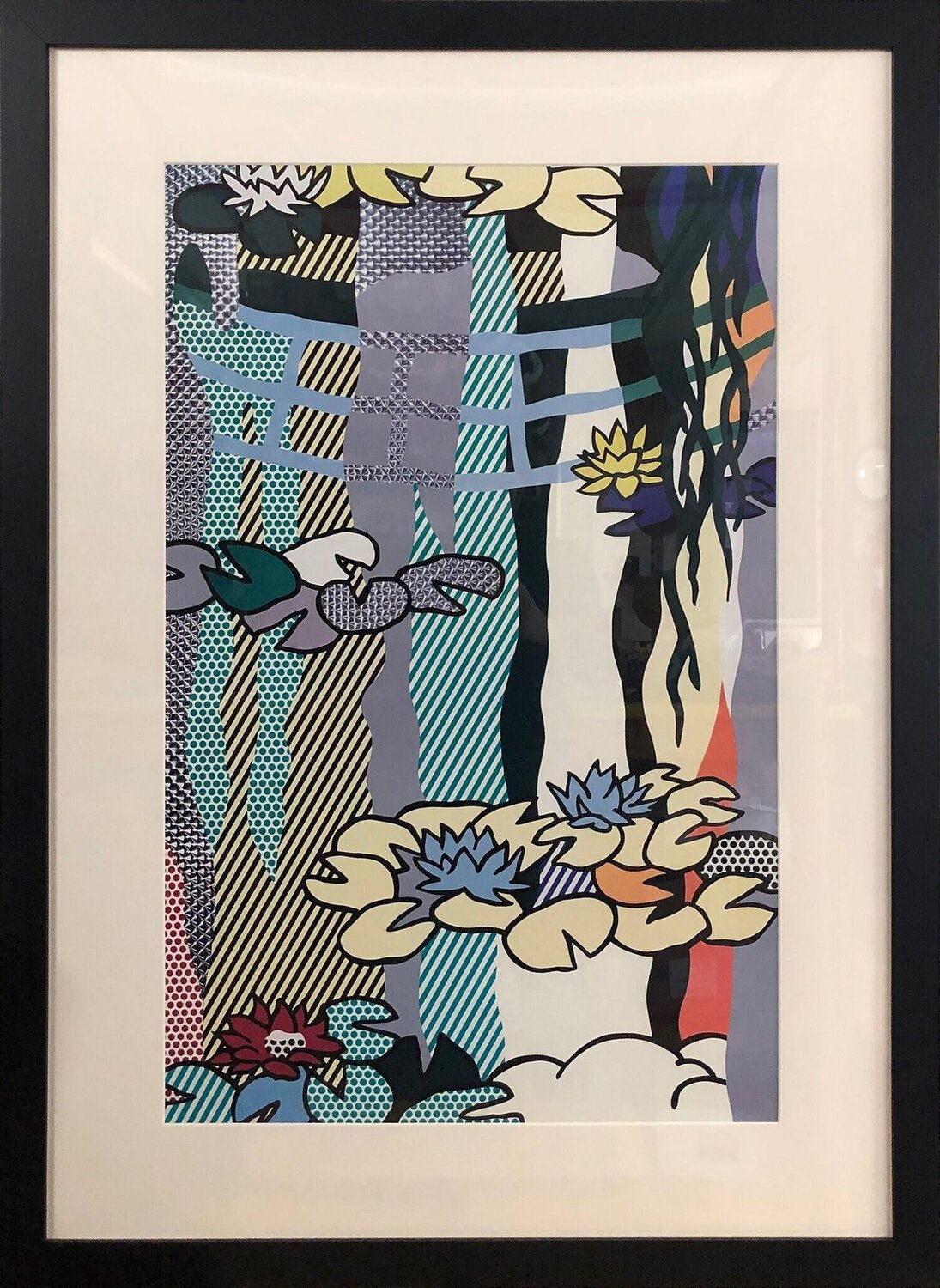 Water Lilies with Japanese Bridge Roy Lichtenstein