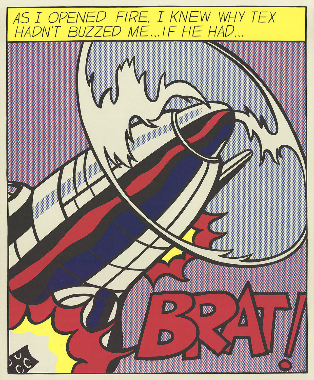 As I Opened Fire Panel A Roy Lichtenstein