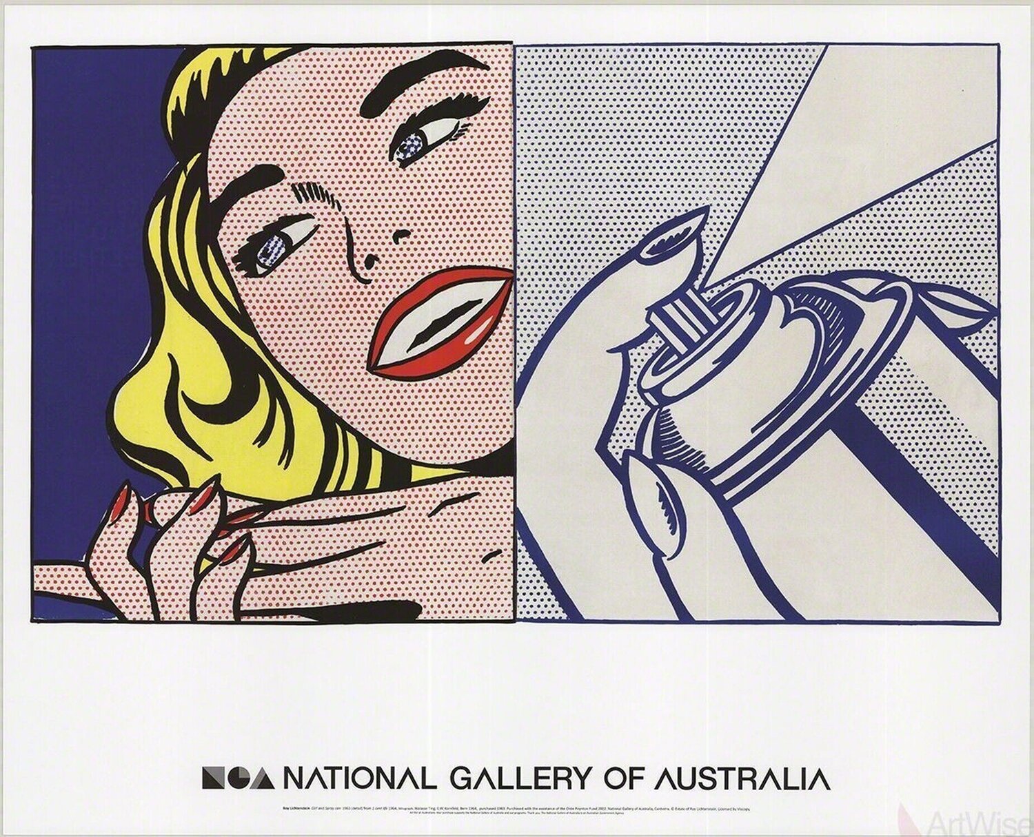 Girl and Spray Can Roy Lichtenstein