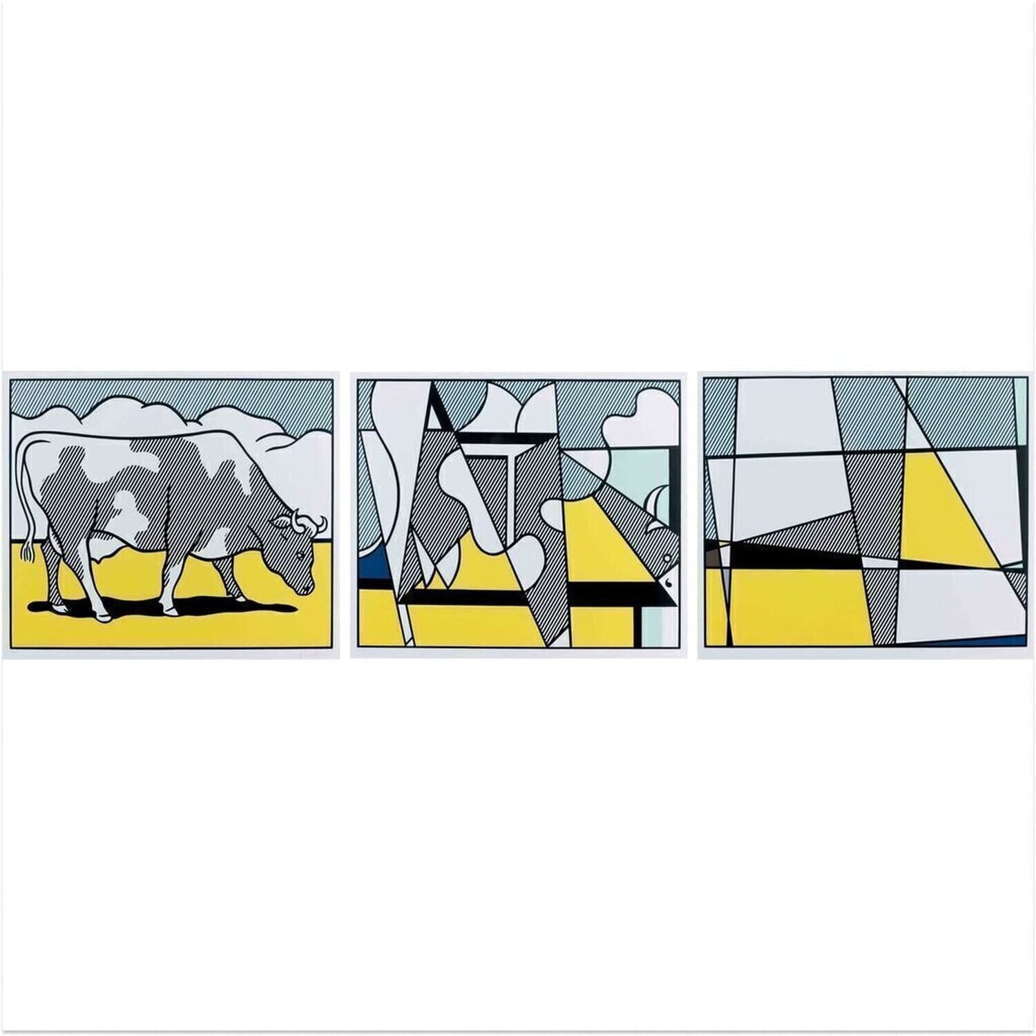 Cow Going Abstract Roy Lichtenstein