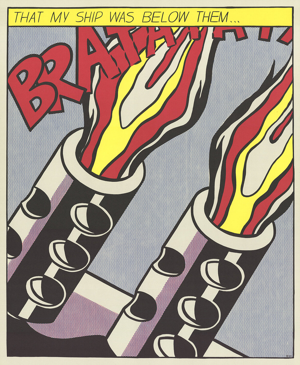 Roy Lichtenstein - That My Ship Was Below Them (Panel 3) - 1997 Roy Lichtenstein Print for sale