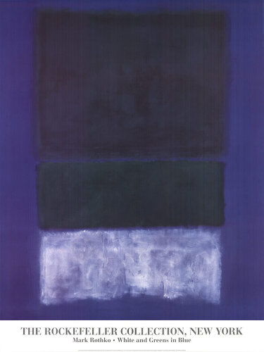 White and Greens in Blue by Mark Rothko, 인쇄 for Sale on Singulart