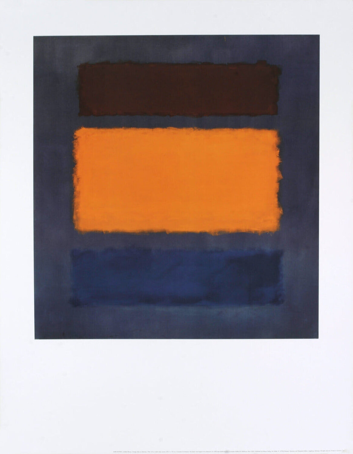 Brown and Orange on Slate Mark Rothko Stampa in vendita