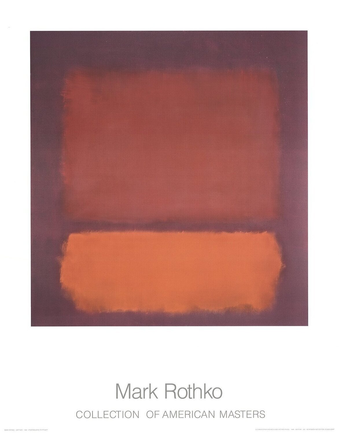 Untitled (1962) Mark Rothko Print for sale