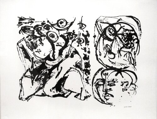 Untitled, CR1096 (After painting Number 27, CR328) by Jackson Pollock, 版畫 for Sale on Singulart