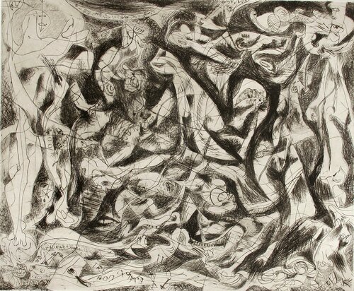 Untitled, 1078 (P16) by Jackson Pollock, 版畫 for Sale on Singulart