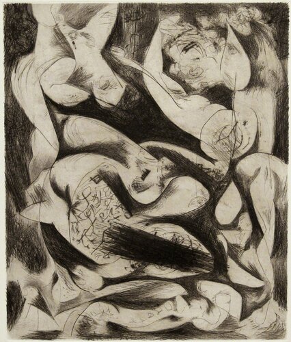 Untitled, 1074 (P14) by Jackson Pollock, 版畫 for Sale on Singulart