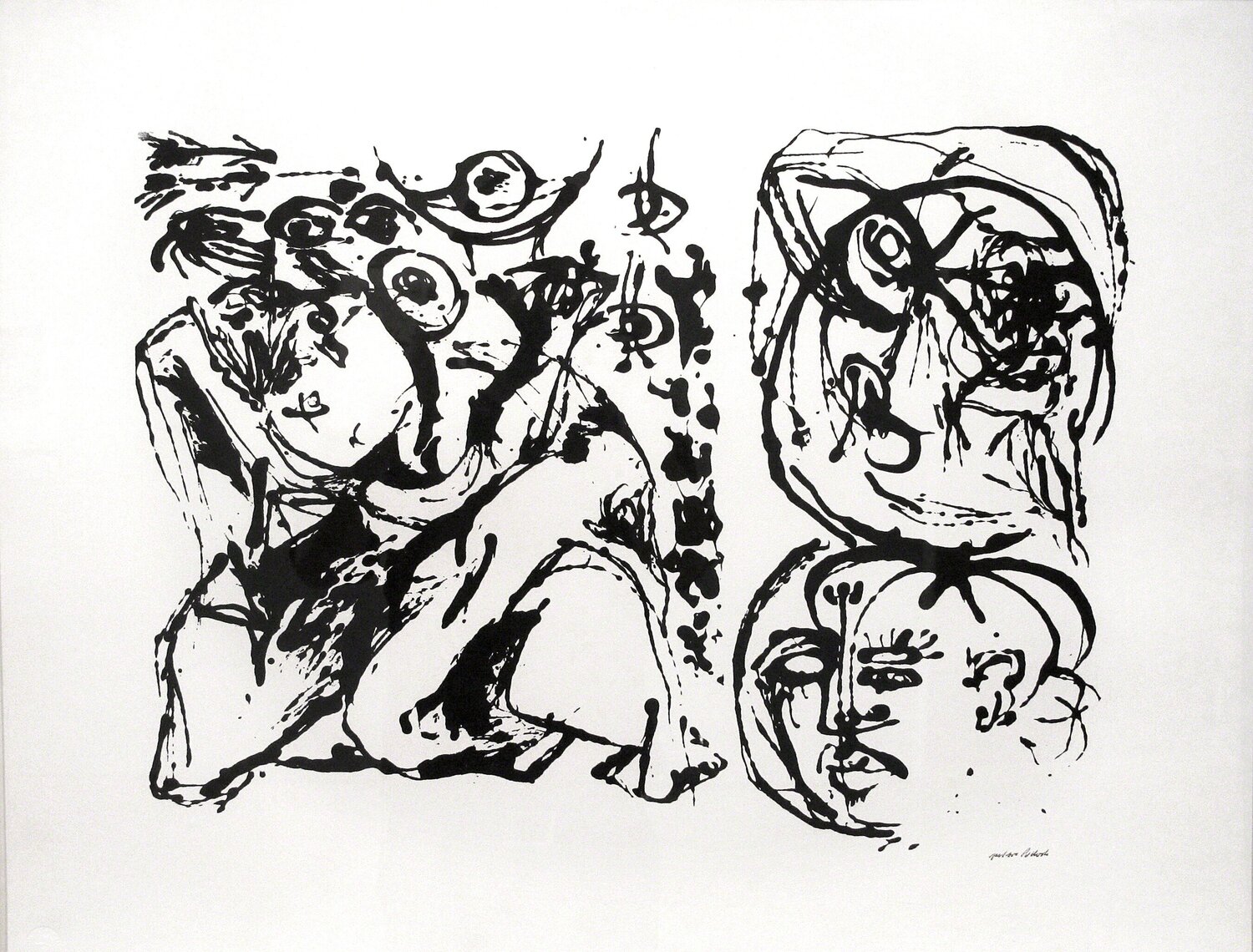 Untitled, CR1096 (After painting Number 27, CR328) Jackson Pollock Druck zu verkaufen