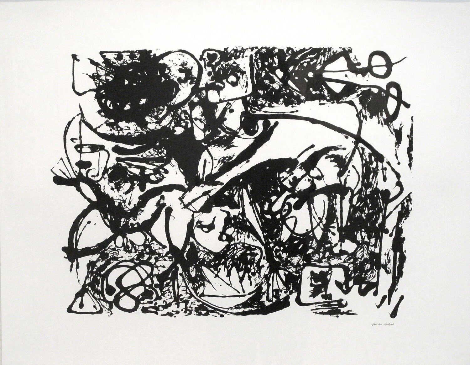 Untitled, CR1092 (After painting Number 8, CR327) Jackson Pollock Druck zu verkaufen