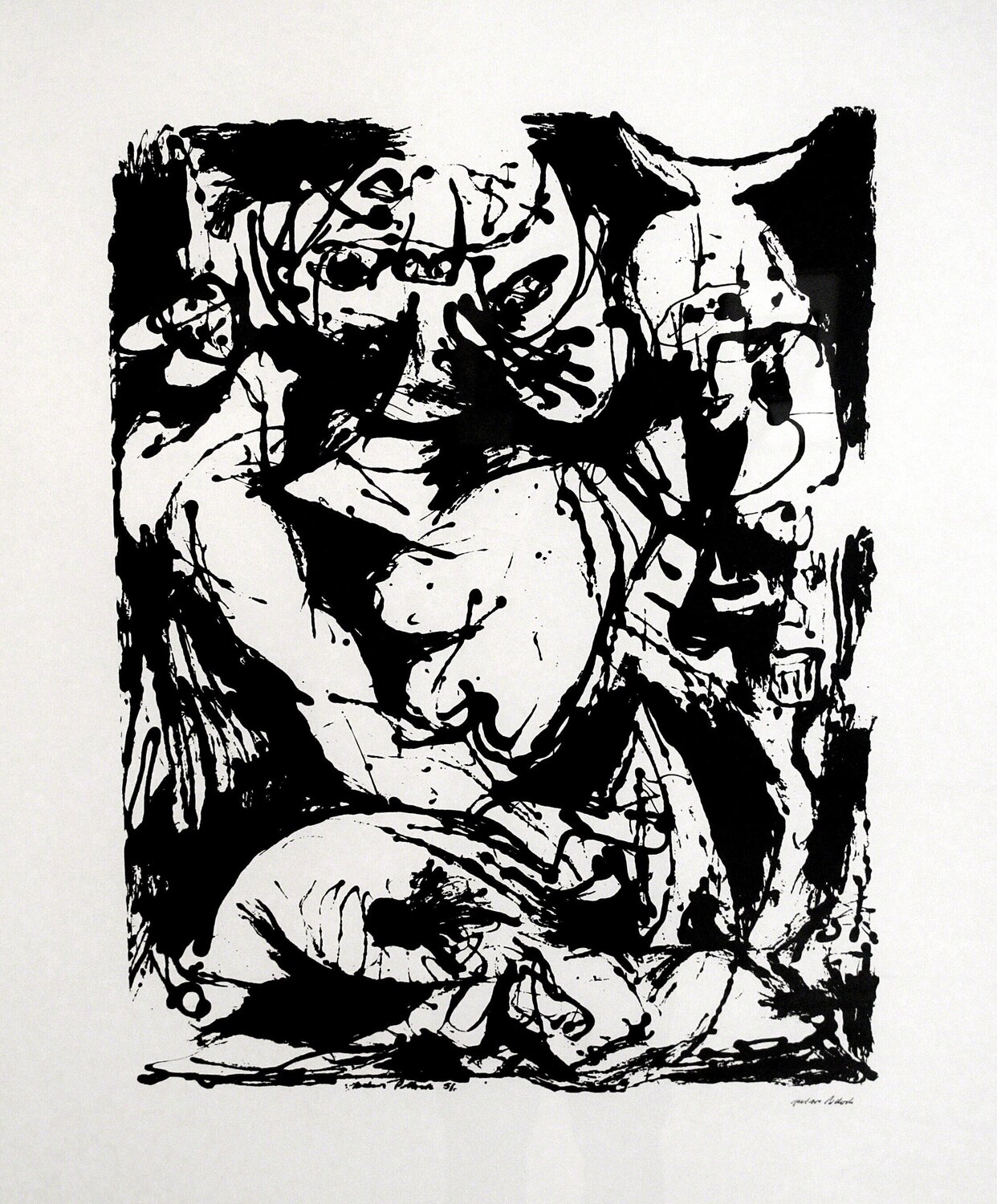 Untitled, CR1095 (after painting Number 22, CR344) Jackson Pollock Stampa in vendita