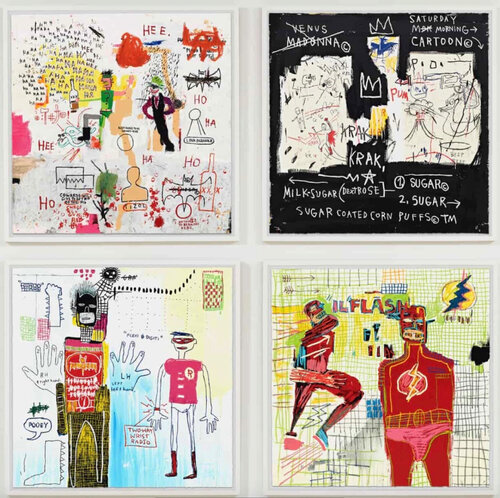 Superhero Portfolio (4 Works) von Jean-Michel Basquiat, Druck kaufen auf Singulart
