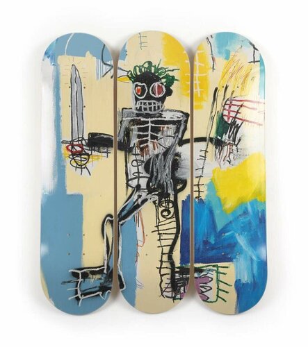 Warrior, 1982 - Triptyque de Skates di Jean-Michel Basquiat, Altri media in vendita su Singulart