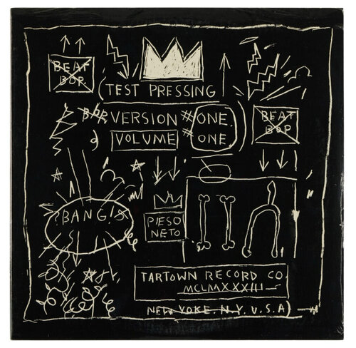 RAMMELLZEE VS. K-ROB; [JEAN MICHEL BASQUIAT] "BEAT BOP" TARTOWN RECORD CO. ‎ TT001 (1983).  Vinyl 12" 45 rpm, Edition of 500, FIRST PRESSING van Jean-Michel Basquiat, Afdruk te koop op Singulart