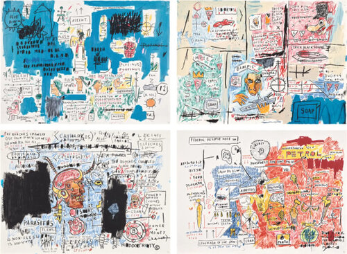 Daros Suite (Set of 4: Leeches, Ascent, Olympic, Liberty) van Jean-Michel Basquiat, Afdruk te koop op Singulart