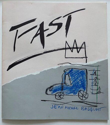 Crown and Car drawing on FAST exhibition catalog von Jean-Michel Basquiat, Werk auf Papier kaufen auf Singulart