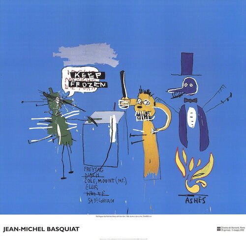 The Dingoes that Park Their Brain with Their Gum by Jean-Michel Basquiat, Print for Sale on Singulart