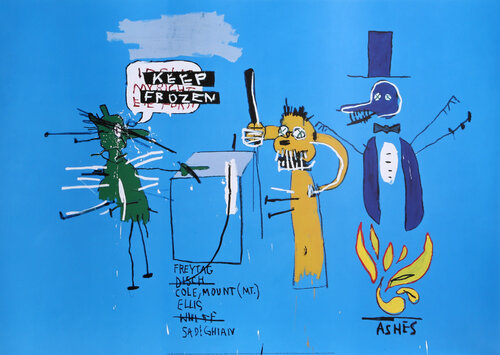 The Dingoes That Park Their Brains with Their Gum par Jean-Michel Basquiat, Édition en vente sur Singulart