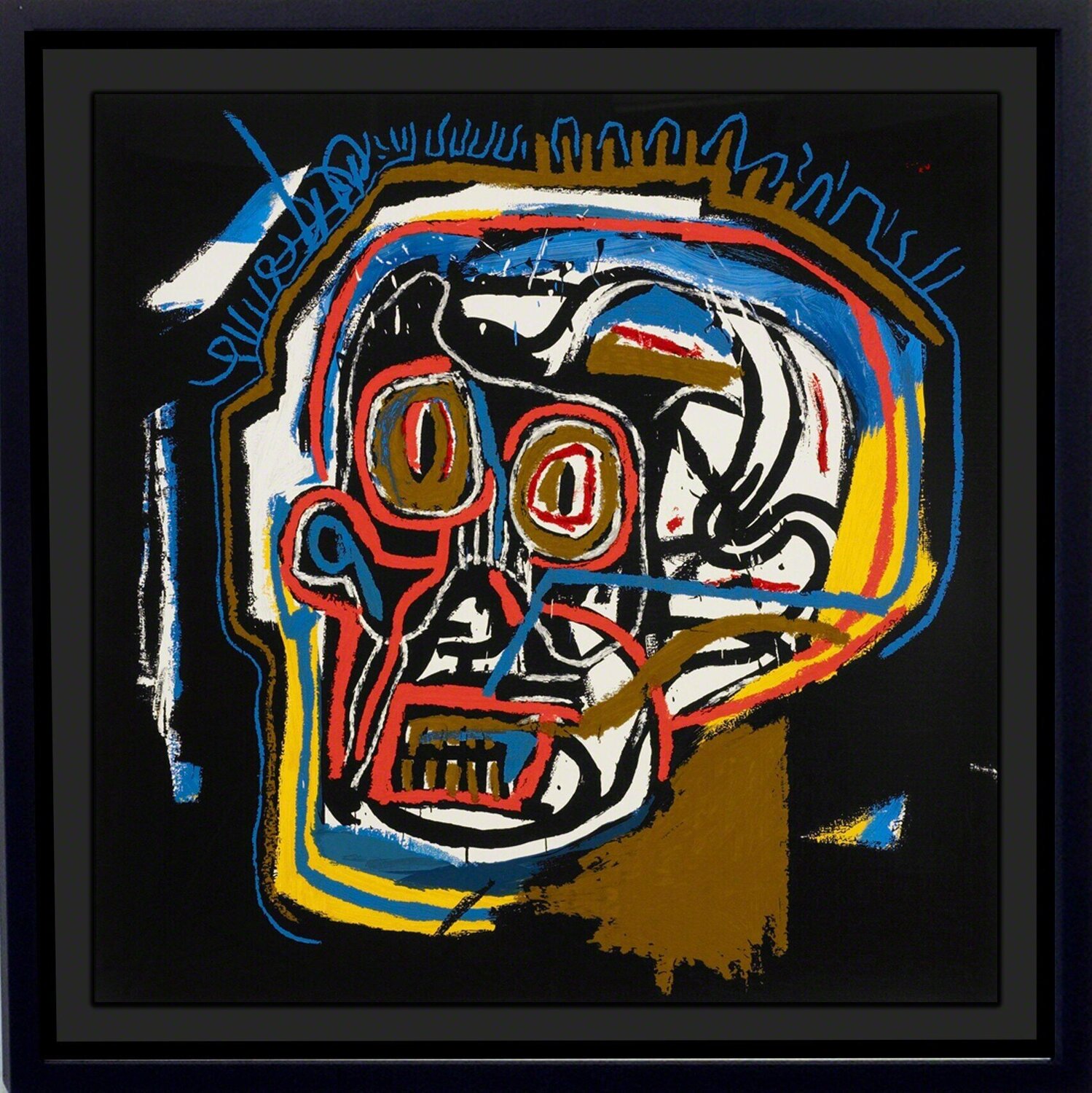 Head Jean-Michel Basquiat Afdruk te koop