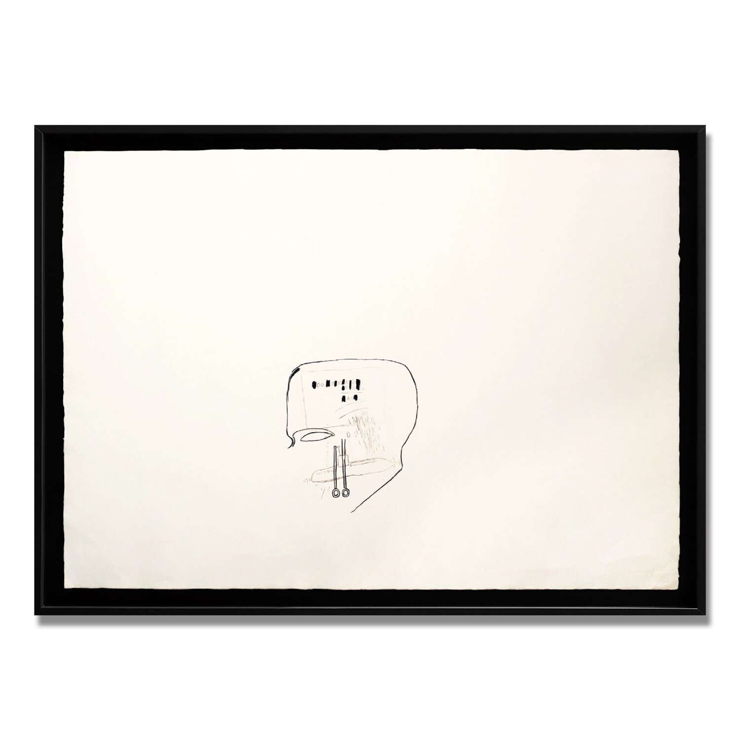 Untitled (Too Much Reign/Rain) Jean-Michel Basquiat Opera su carta in vendita