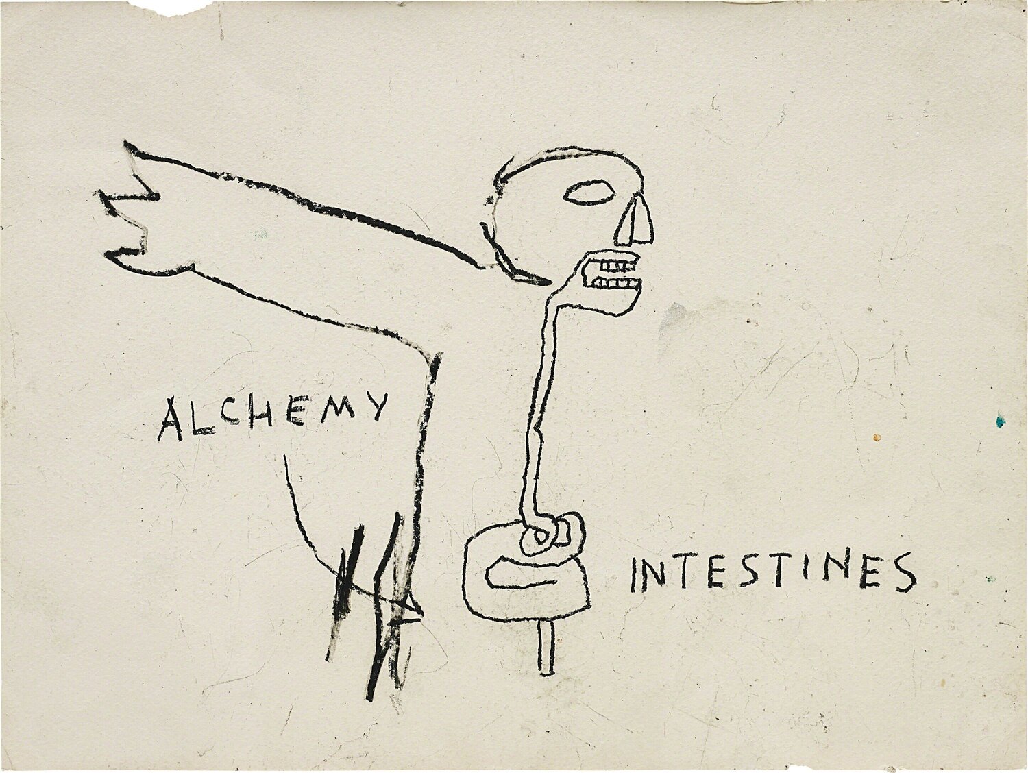 Alchemy Jean-Michel Basquiat Werk op papier te koop