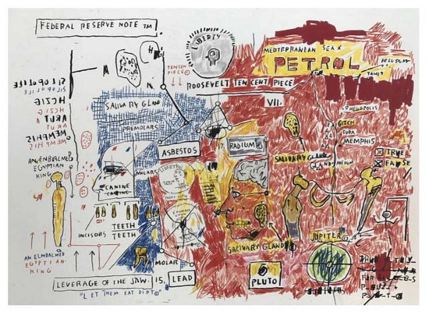 Liberty Jean-Michel Basquiat Afdruk te koop