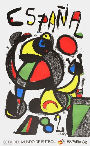 Expo 82 - Copa del Mundo de futbol by Joan Miró, Print for Sale on Singulart