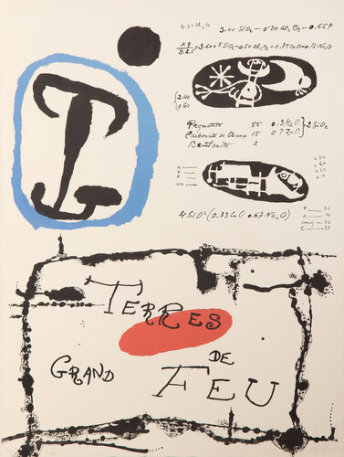 Terres de Grand Feu, from Derriere le Miroir de Joan Miró, Impresión a la venta en Singulart