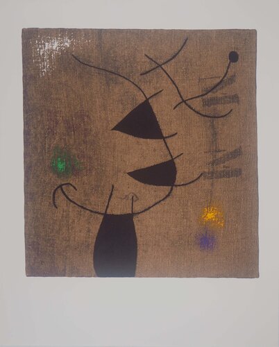 Femme dans le vent, Lithographie signée by Joan Miró, Print for Sale on Singulart