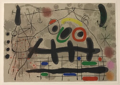 Lezard aux Plumes d'or (M.461) di Joan Miró, Stampa in vendita su Singulart