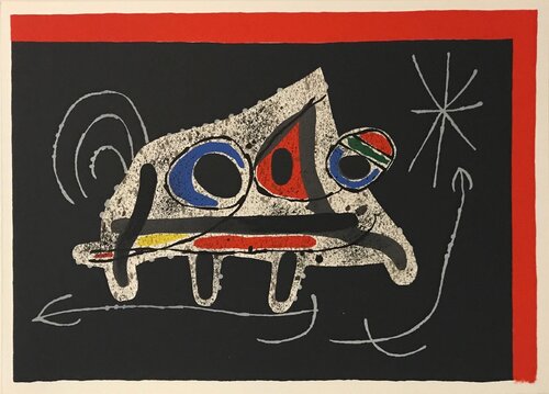 Lezard aux Plumes d'or (M.790) di Joan Miró, Stampa in vendita su Singulart