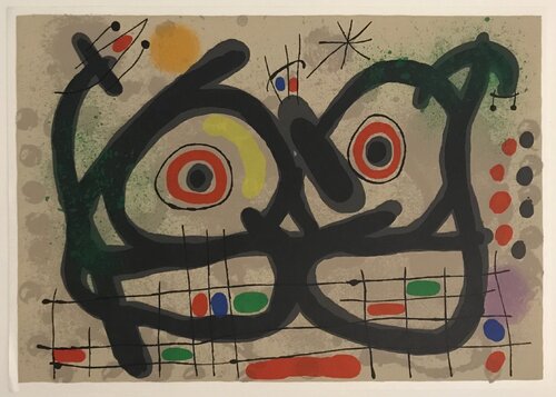 Lezard aux Plumes d'or (M.447) di Joan Miró, Stampa in vendita su Singulart