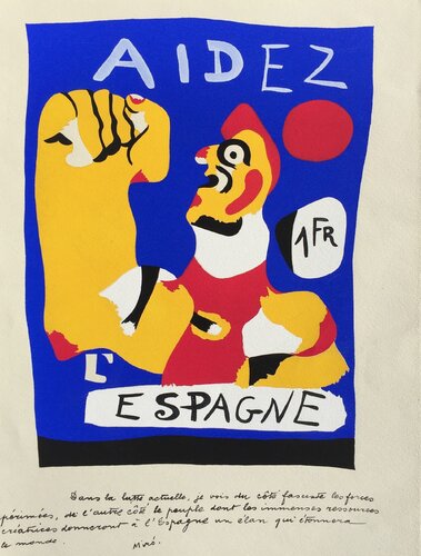 Aidez L’Espagne (D. 17) van Joan Miró, Afdruk te koop op Singulart